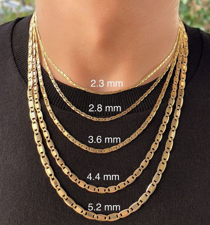 18K Gold Filled 2.5mm Valentino Chain (Pack of 12)