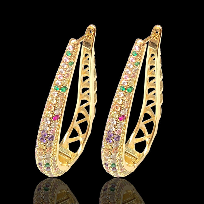 OLE 0500 -18K Gold Filled Oro Laminado EARRINGS - KUANIA
