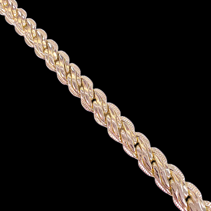 Oro Laminado Gold Filled Tunisia Interlock Zephyr Bracelet