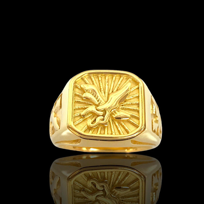 OLRA 0090 -18K Gold Filled Oro Laminado RING - KUANIA