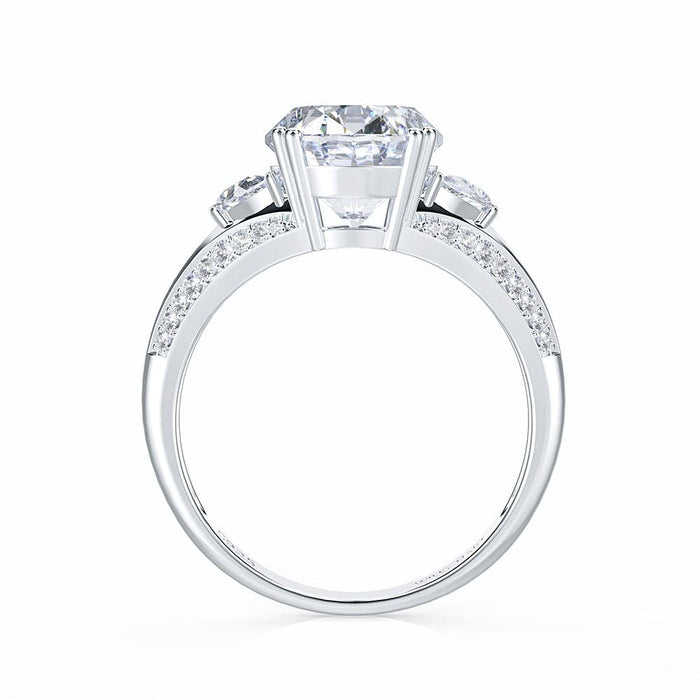 Oval Cut 925 Sterling Silver Engagement Rings