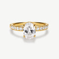 Oval Solitaire Ring 1ct