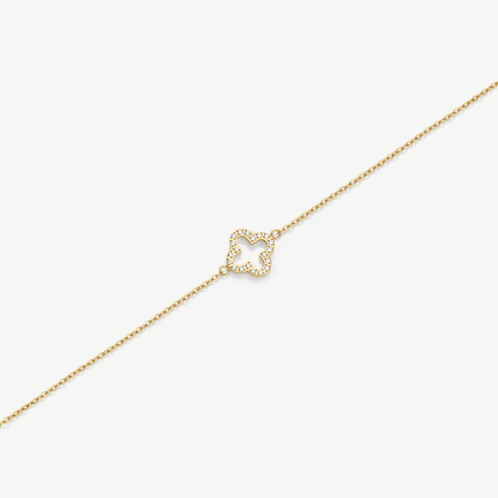 Pavé Clover Bracelet