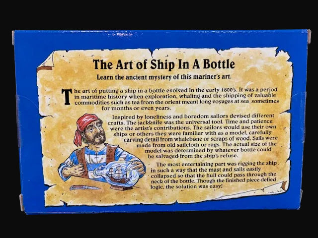 Pirate Ship in a Bottle Kit – Woodkrafter Kits Model 1-3305 1984 - Annapolis Maritime Antiques