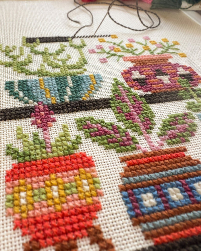 Pot Shop Cross Stitch Pattern-Stitched Modern