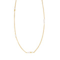 Presentski Handmade Clavicle Chain Stacked Natural Freshwater Pearl Petite Necklace