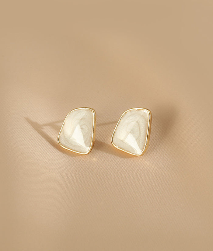 Presentski Individual Green Earrings Geometrically irregular