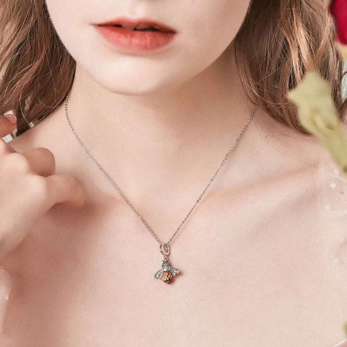 Presentski Retro S925 Bee Charm Little Wasp fit Women Girl Charm Bracelets DIY Making