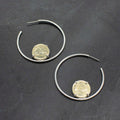 Pyramid Coin Hoops