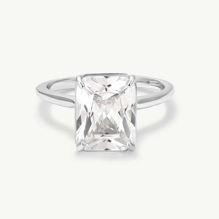 Radiant Solitaire Diamond-Inspired Ring 3ct