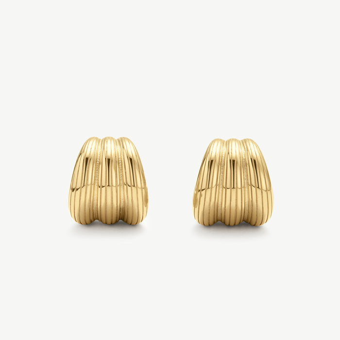 Ribbed Small Hoops