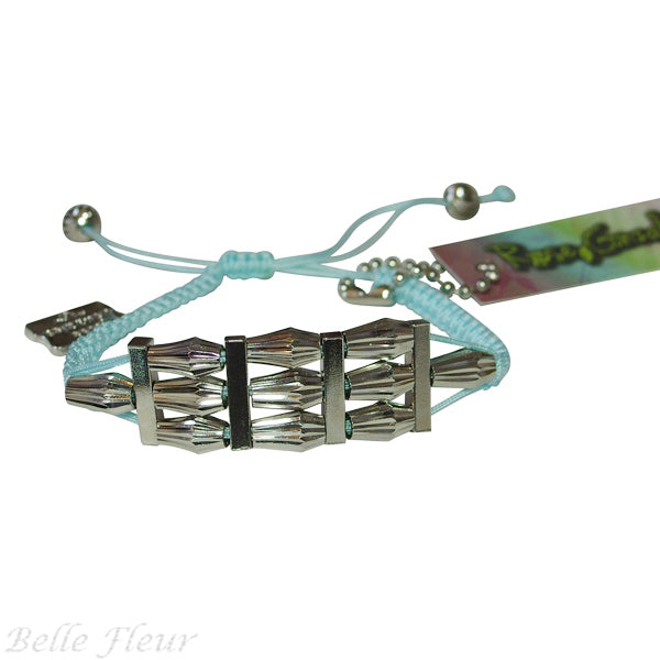 Rose Gonzales "Estelle" Fresh Collection Woven Bracelet in Aqua - Belle Fleur Boutique