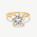 Round Solitaire Diamond-Inspired Ring 3ct