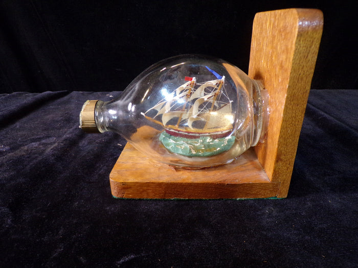 Ship In A Bottle Book Ends