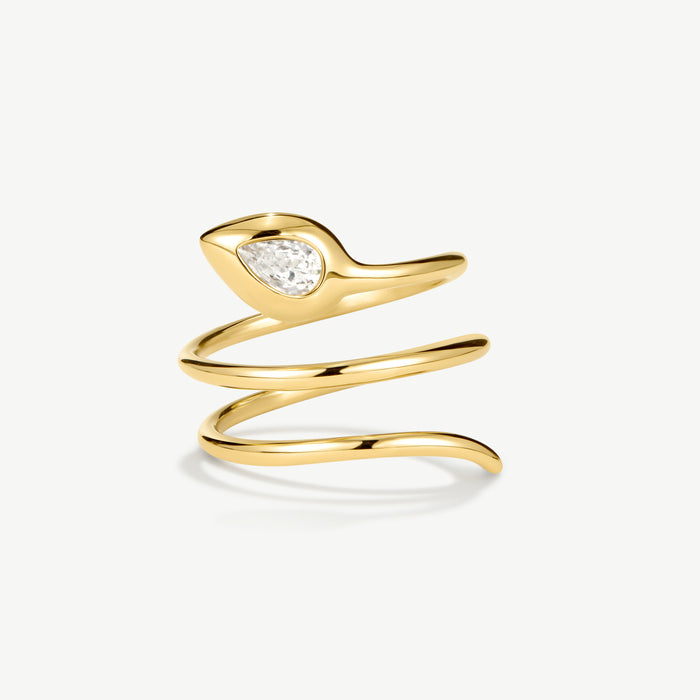 Snake Intertwined Ring