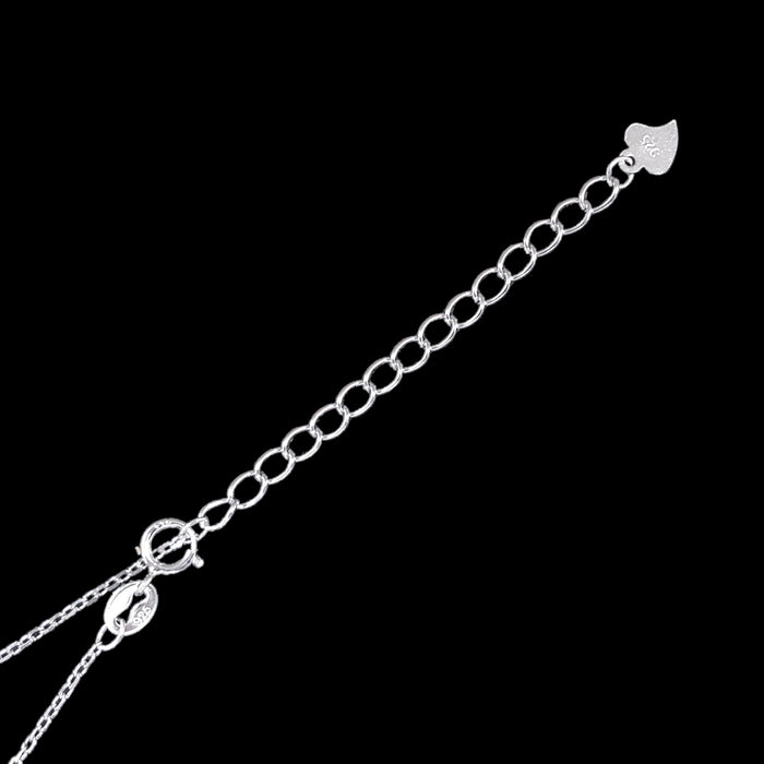925 Sterling Silver CZ 5 Butterfly Adjustable Necklace - Kuania 925 Sterling Silver