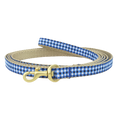 NAVY-GINGHAM-DOG-LEASH-SMALL-BREED-TEACUP