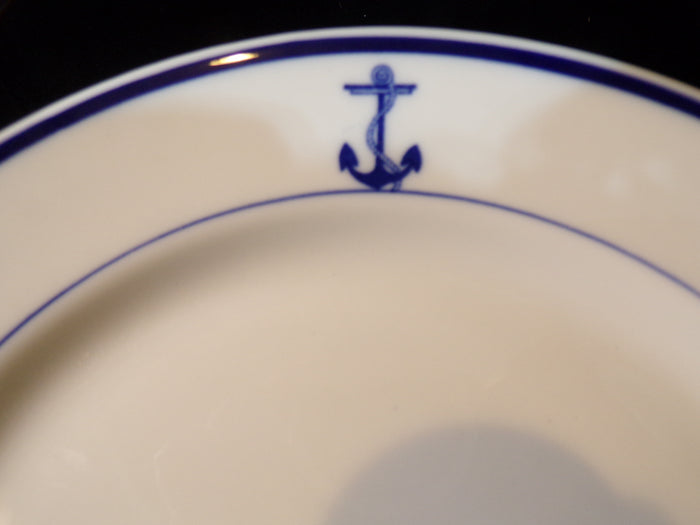 US Navy Mess Hall Dinner Plate Syracuse China 1942 - Annapolis Maritime Antiques
