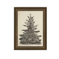 Vintage Pine Tree Framed Art