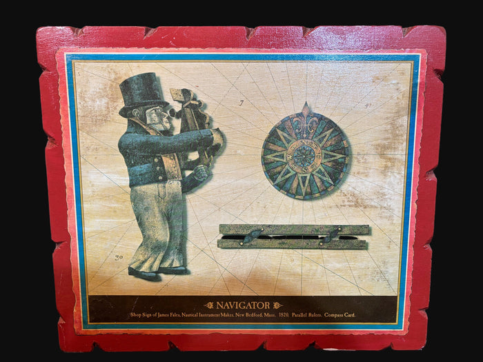 Wall Plaque – “Navigator” – James Fales Shop Sign, 1820