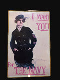 WWI U.S. Navy Recruitment Poster Reproduction – “I Want You for the Navy” – Howard Chandler Christy - Annapolis Maritime Antiques